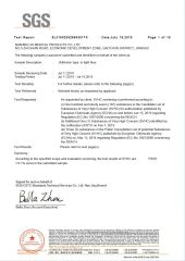 SGS Test Report 1 certificate from Eiffel Medical Supplies Co., Ltd.