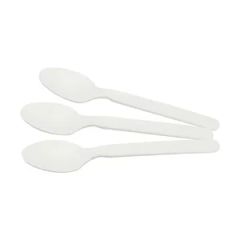 Compostable Heavyweight Disposable Cpla Spoons Eco Friendly Compostable Spoons - Image 1