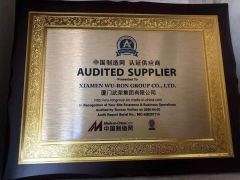 AUDITED SUPPLIER certificate from Nan'an Fanghong Import and Export Co., Ltd