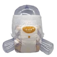 Sap Paper Cloth Like Top Sheet Baby Diapers Pants HS Code 961900 Trademark HIYA Feature Printed Material Non-Woven Age Group 6-12 Months - Image 1