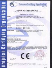 Certificates certificate from YONGKANG VST INDUSTRY AND TRADE CO., LTD.