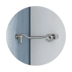 Wholesale Stainless Steel Hook and Eye Gate Latch Barn Door Lock Hardware Small Door Lock for Gates Windows Fences Cabinets and Sheds - Hangzhou Jiansen Hardware Co., Ltd.