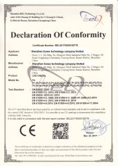 CE certificates certificate from Shenzhen Sunex Technology Co., Limited