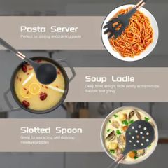 Hot Selling 5 in 1 Silicone Kitchen Accessories Kitchenware Cooking Tools Household Utensils Set - Image 5