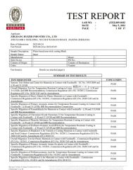 LFGB certificate from Hangzhou Qiyu Trading Co., Ltd.