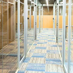 Windor Slender Single Glass Partition System with style door, 10 mm - Image 1