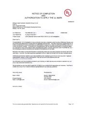 UL certificate from Jiangsu Huafilter Hydraulic Industry Co., Ltd.