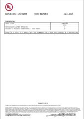 VOC test report certificate from Dongguan Joy Sports Co., Ltd.