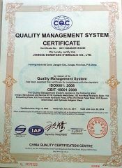 ISO2008 certificate from Jiangsu Dongfang Hydraulic Co., Ltd.