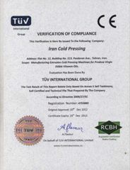 TUV mark certificate from Amir