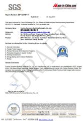 SGS certificate from Fuzhou Sunshine Building Materials Co., Ltd.
