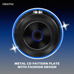 Office Bluetooth Headsets with Metal CD Pattern Platec Color Black Model NO. CB110D HS Code 8518300000 Function Bluetooth - Image 4