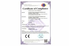 CE certificate from Golden Technologies (dongguan)wire &cable equipment co LTD