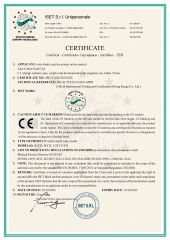 CE certificate from AIJIE COTTON SWAB LTD.