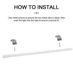 IP65 Waterproof LED Light Tri-Proof Fixture Linear With Motion Sensor - Image 6