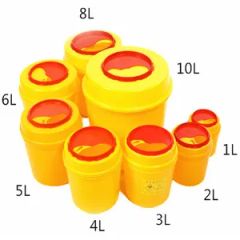 Medical Disposable Yellow PP Safety Box Waste Collection Box Sharp Container - Image 1