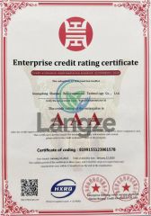 Certificates and Qualifications certificate from Dongguan Langze Chemical Co., Ltd
