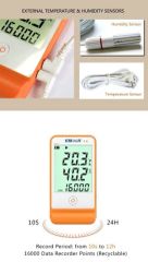 Elitech Gsp-6 Large LCD Display Temperature and Humidity Data Logger with External Sensors - Image 4