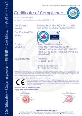 CE certificate certificate from Fuding Brothers Power Co., Ltd.