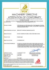 CE certificate of Shandong Xinchen Power Equipment Co., Ltd. – certificate photo, supplier certificates section