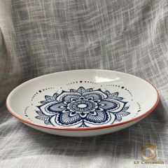 12 75 Rice Pasta Fuirt Plate Soup Bowl Healthly Pad Printing Porcelain Ceramic Kitchenware Tableware - Image 5