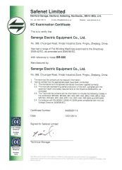 Certificate certificate from Shanghai Trihope (PVT) Ltd