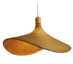 Bamboo hanging lamp and desk lamp collection - Image 1