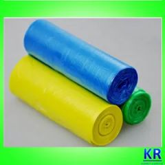 Flat Garbage Bags on a Roll Age Adult Capacity > 10L Handle Drawstring HS Code 3923210000 Customized Available Model NO. KARRY-0131 - Image 2