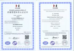 ISO9001 certificate from Taizhou Huangyan Kelong Plastic&Mould Co, Ltd