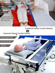 Smart Electric Transfer Trolley Hospital Mobile Bed Medical Patient Transport Nursing Bed - Image 5