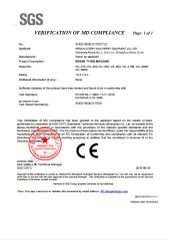 Verification Of MD Compliance certificate from Henan Gleery Machinery Equipment Co., Ltd.