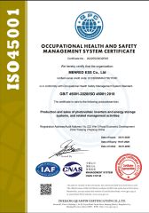 ISO 45001 certificate from Menred Ess Co., Ltd.
