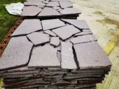 Red Granite Random Stone Flooring Paving Steping Stone for Garden - Image 1