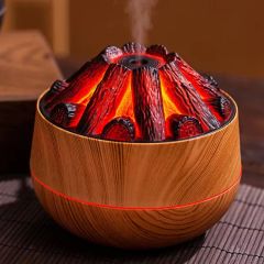 Carbon Fire Humidifier Mini Mute Fog Flame Humidifier USB Smart Bonfire Humidifier for Living Room - Image 4