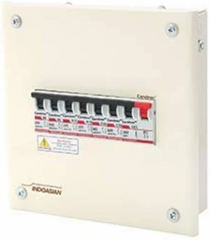 12 Way SPN Single Door Distribution Board MCB Count SPN Type of Box SPN Brand INDOASIAN Connection 12WAY Door Type Single Door - Image 3