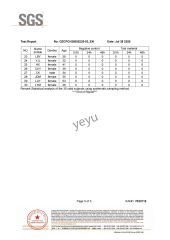 Test Report certificate from Shenzhen YueYueYuan Cosmetics Co., Ltd.