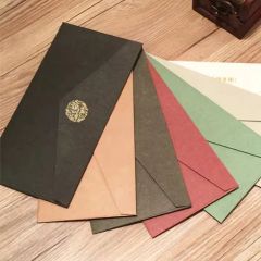 Custom Printing Kraft Paper Business Envelope Textured Coated Paper Pocket Bag Recycle Wedding Packaging Envelopes - Image 6