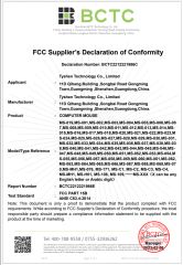 FCC for Wired Mouse 2023.02.08 BCTC221221986C certificate of Tyshen Technology Co., Limited – certificate photo, supplier certificates section
