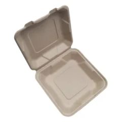 Sugarcane Bagasse Pulp Lunch Box Eco-Friendly Disposable Food Containers, Biodegradable Takeout Packaging - Image 5