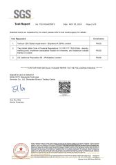 SGS certificated 2-02 certificate from Hongkong Lindy Industries Company Limited