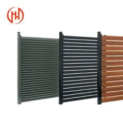 Metal Concealled Slats Privacy Screen Horizontal Slats Louver Fences Steel Fence Panel Garden Fencing Aluminum Slat Fence - Image 4