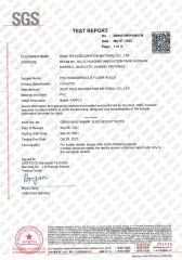 physical property test report certificate from Wuxi Tefa Decoration Material Co., Ltd.