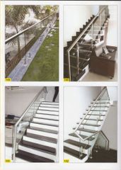 Stairs Glass Railing In Ahmedabad Position Stairs Thickness 12 mm Material Stainless Steel Glass Type Tempered Glass Usage/Application home, office and - Image 5