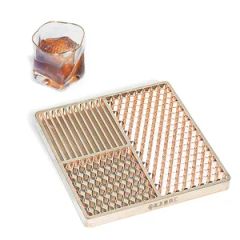 Custom Ice Plate for Cocktails Branding Monogram Ice Tray with Personalized Logo - Dongguang Shipai Zhengfei Die Factory