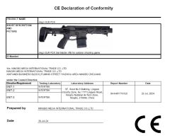 CE for SLR PDX certificate from Ningbo Mega International Trade Co., Ltd