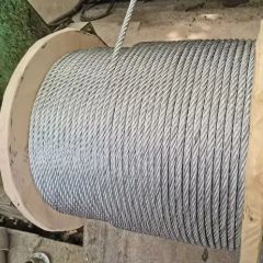 Galvanized Steel Wire Rope 6X12+7FC, Bright Wire Rope 8mm - Image 1