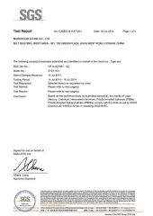 SGS certificate from Foshan mono building material co.,ltd