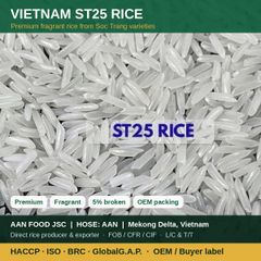 Vietnam ST25 Rice 5% Broken - Premium Fragrant Long Grain Rice for Export – product photo 1, product detail gallery