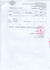 test result certificate of Anji Aixi Bamboo Industry Co., Ltd. – certificate photo, supplier certificates section