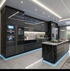 Modular Kitchen Service Kitchen Type All Shutter Finish All Kitchen Layout All Cabinet Core Material All Hardware Brands Kessebohmer, Hettich, Ebco, Blum, Hafele, Grass, - Image 5